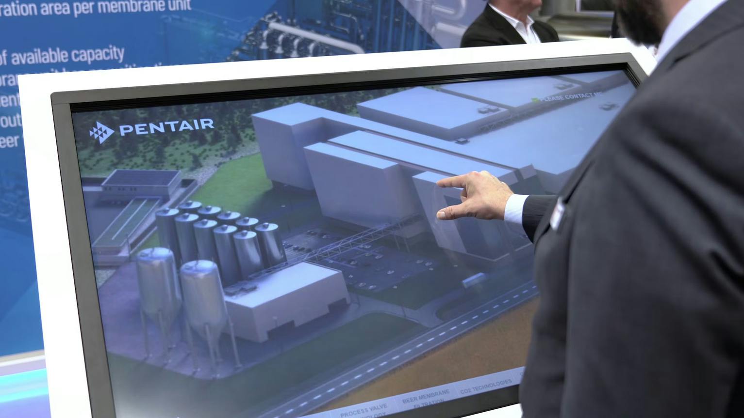 Pentair world virtual showroom touchscreen